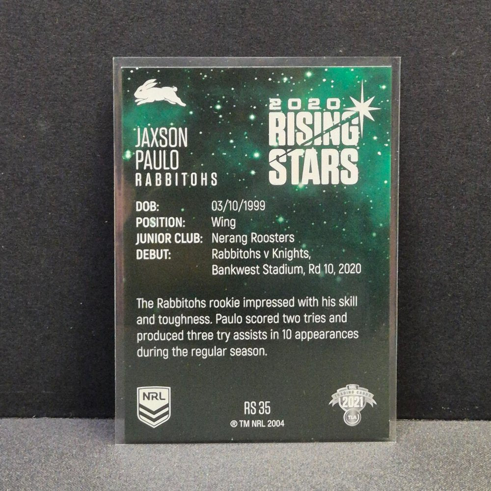 2021 NRL Traders - Rising Stars - RS35 - Jaxson Paulo