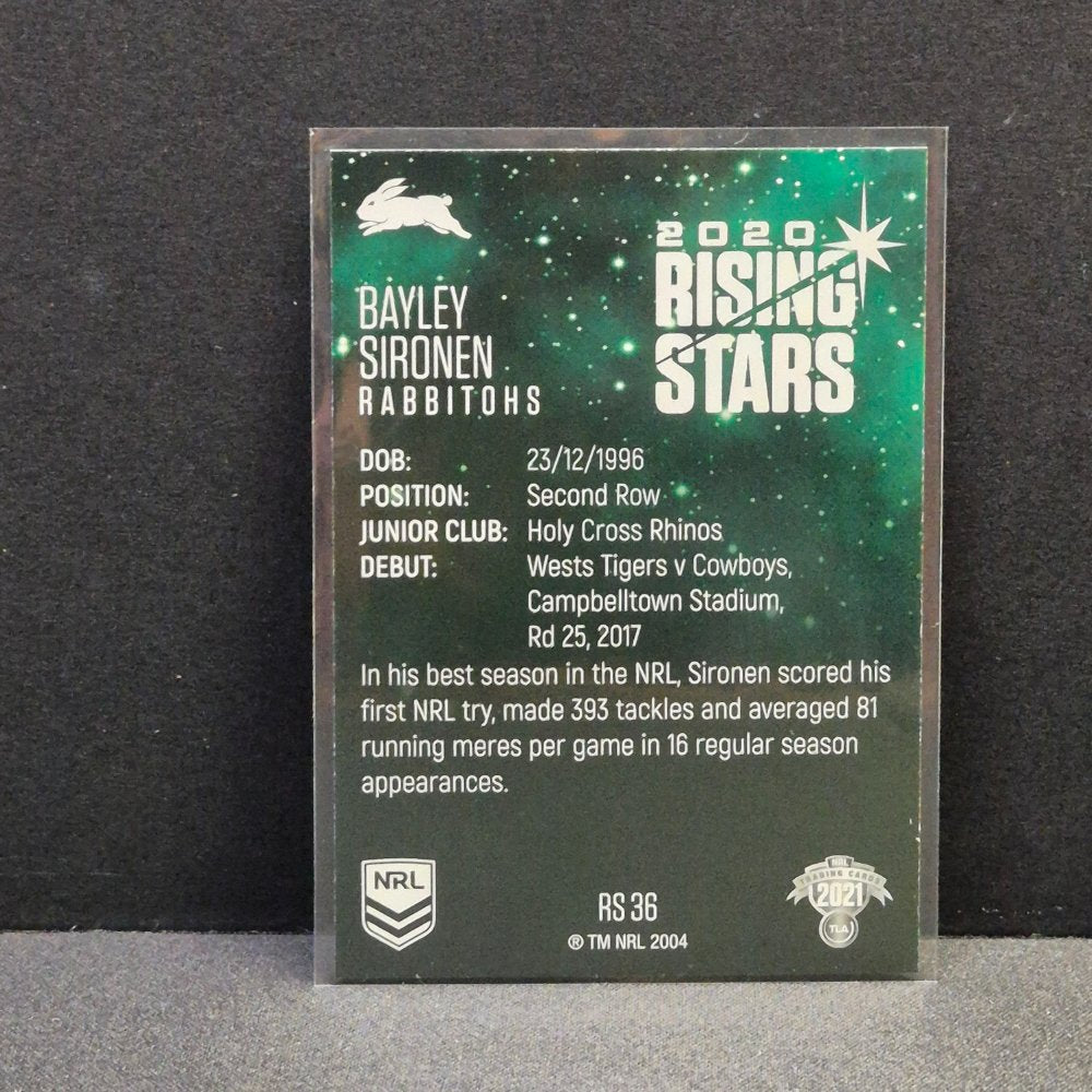 2021 NRL Traders - Rising Stars - RS36 - Bayley Sironen