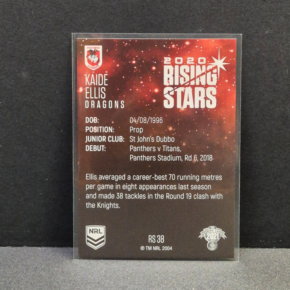 2021 NRL Traders - Rising Stars - RS38 - Kaide Ellis