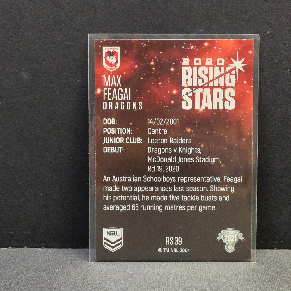 2021 NRL Traders - Rising Stars - RS39 - Max Feagai