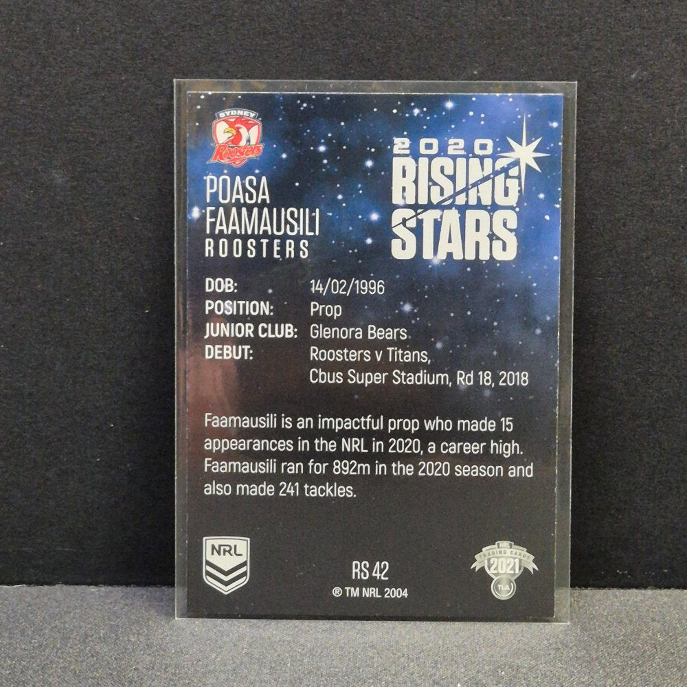 2021 NRL Traders - Rising Stars - RS42 - Poasa Faamausili