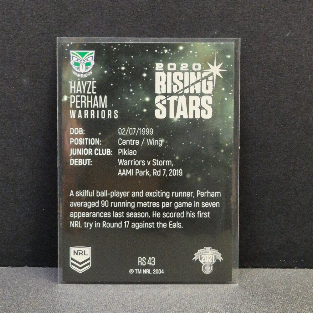 2021 NRL Traders - Rising Stars - RS43 - Hayze Perham