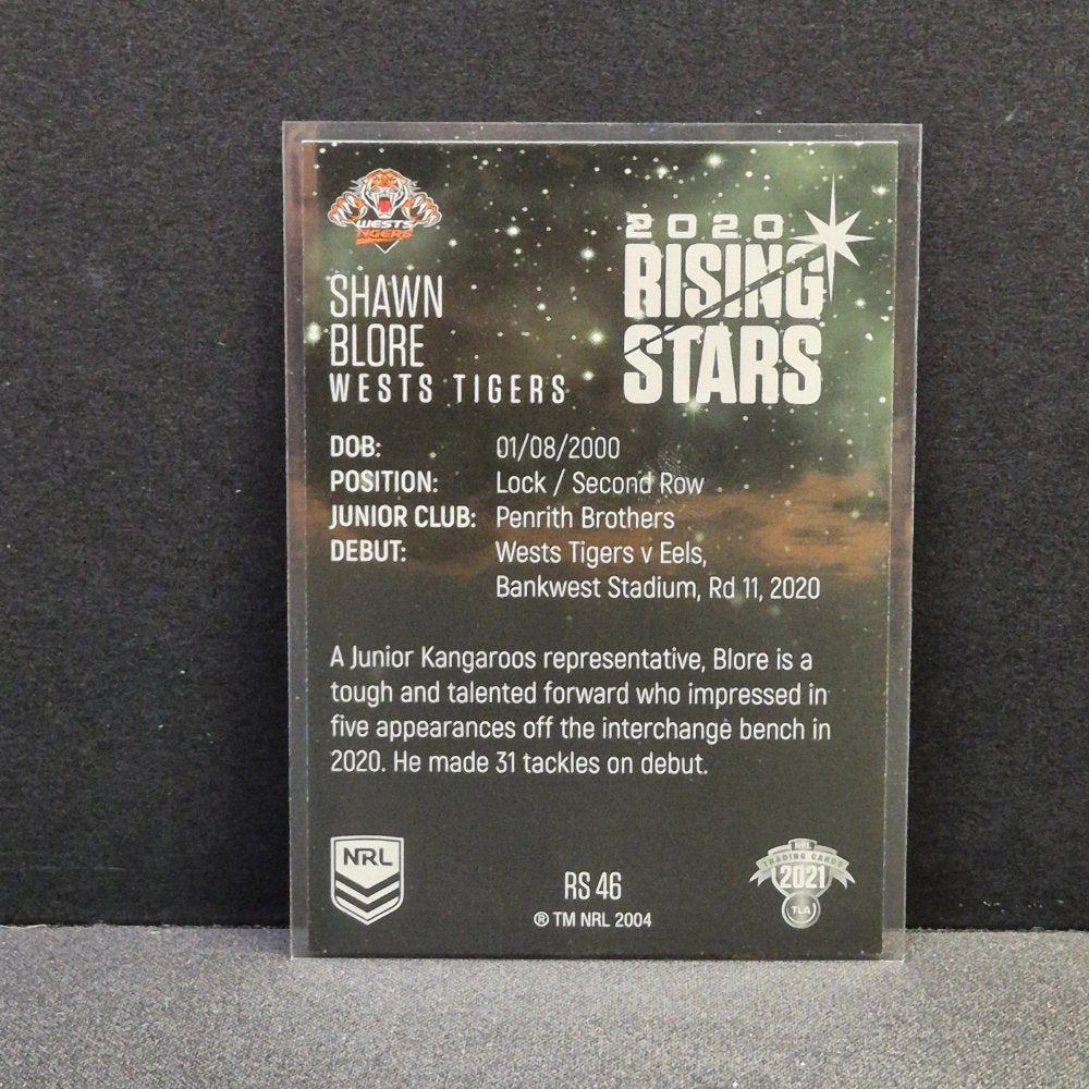 2021 NRL Traders - Rising Stars - RS46 - Shawn Blore