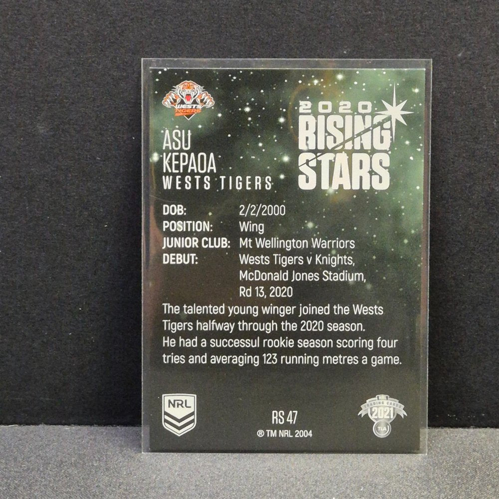 2021 NRL Traders - Rising Stars - RS47 - Asu Kepaoa