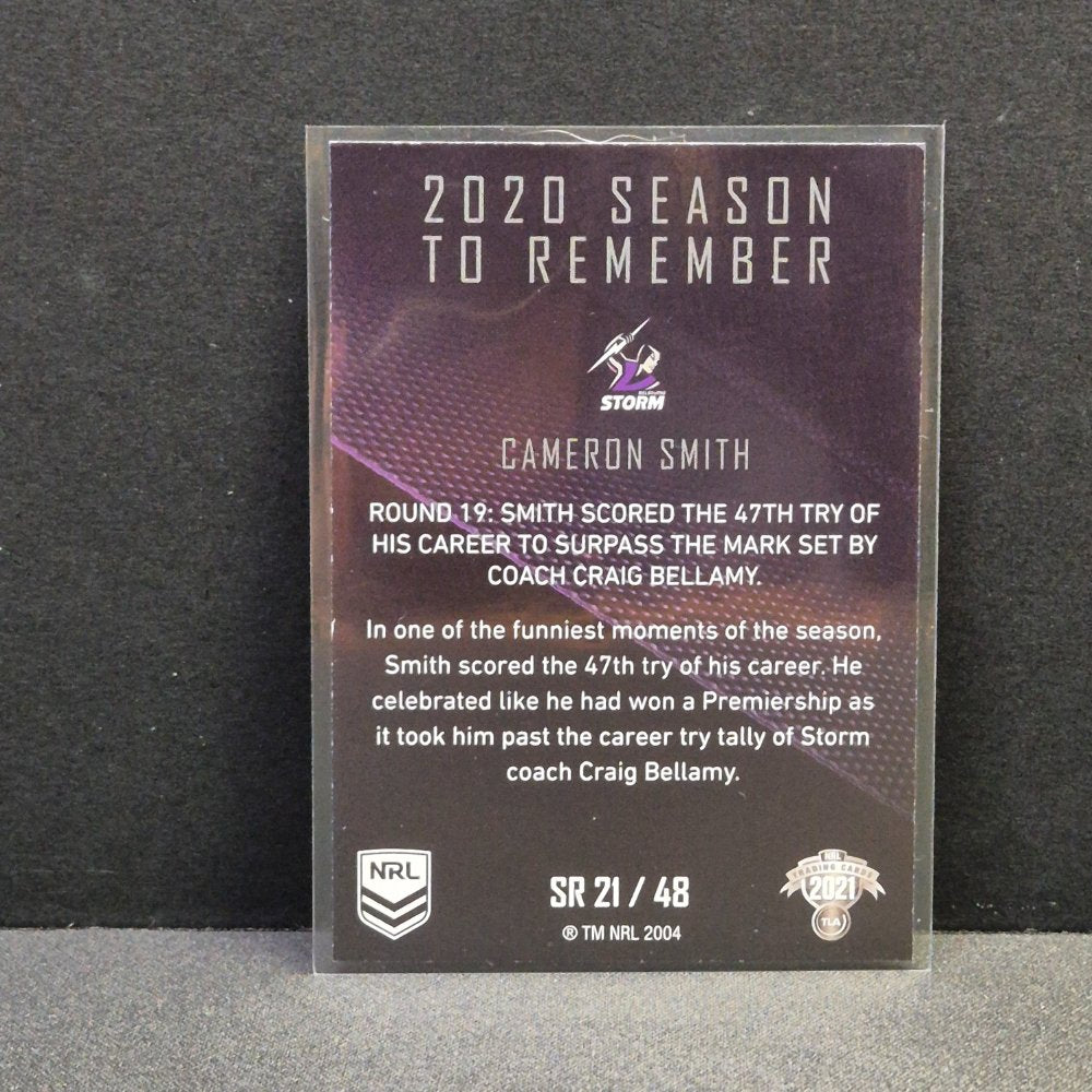 2021 NRL Traders - Season to Remember - SR21 - Cameron Smith