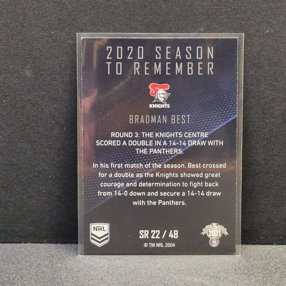 2021 NRL Traders - Season to Remember - SR22 - Bradman Best