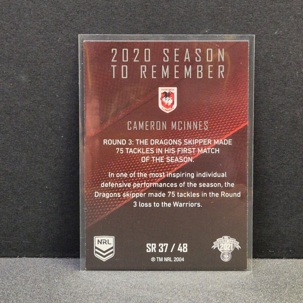 2021 NRL Traders - Season to Remember - SR37 - Cameron McInnes
