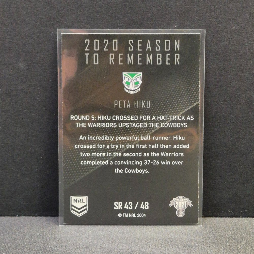 2021 NRL Traders - Season to Remember - SR43 - Peta Hiku