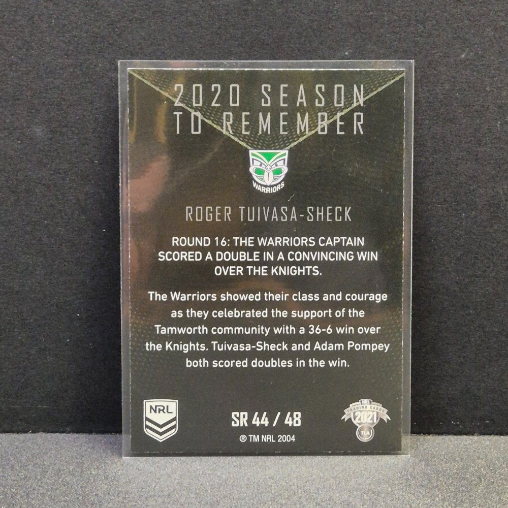 2021 NRL Traders - Season to Remember - SR44 - Roger Tuivasa-Sheck