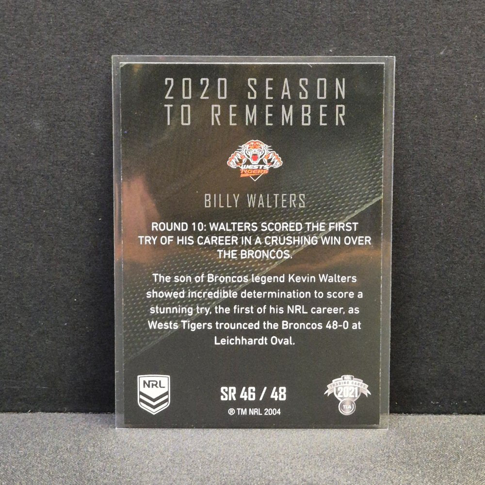 2021 NRL Traders - Season to Remember - SR46 - Billy Walters