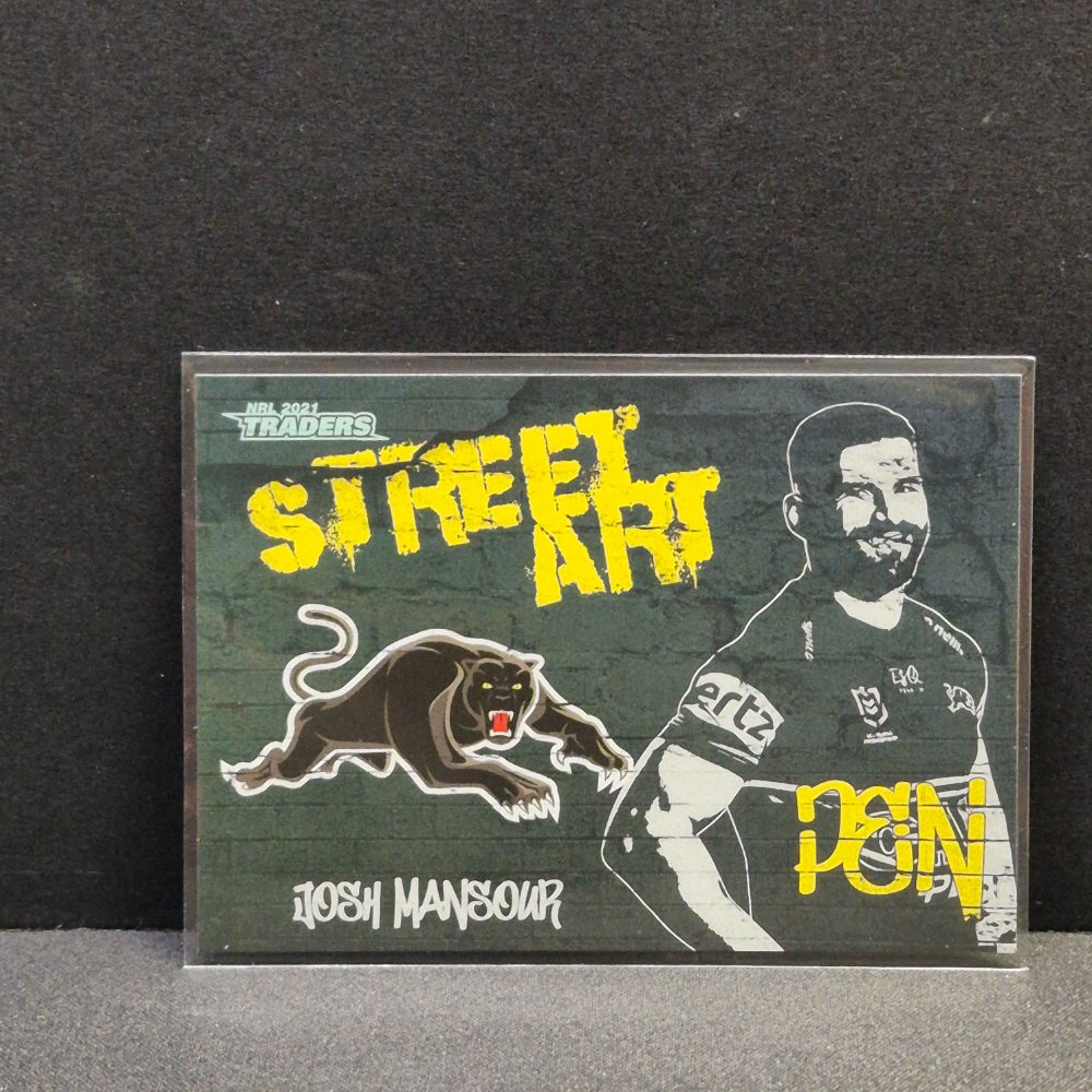 2021 NRL Traders - Street Art Black - SAB11 - Josh Mansour