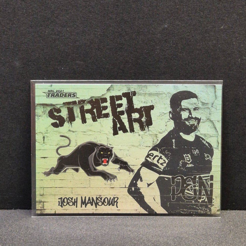 2021 NRL Traders - Street Art White - SAW11 - Josh Mansour