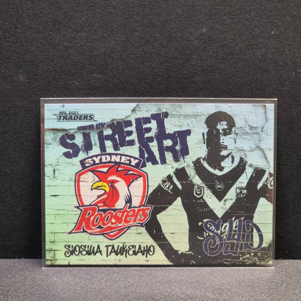 2021 NRL Traders - Street Art White - SAW14 - Siosiua Taukeiaho