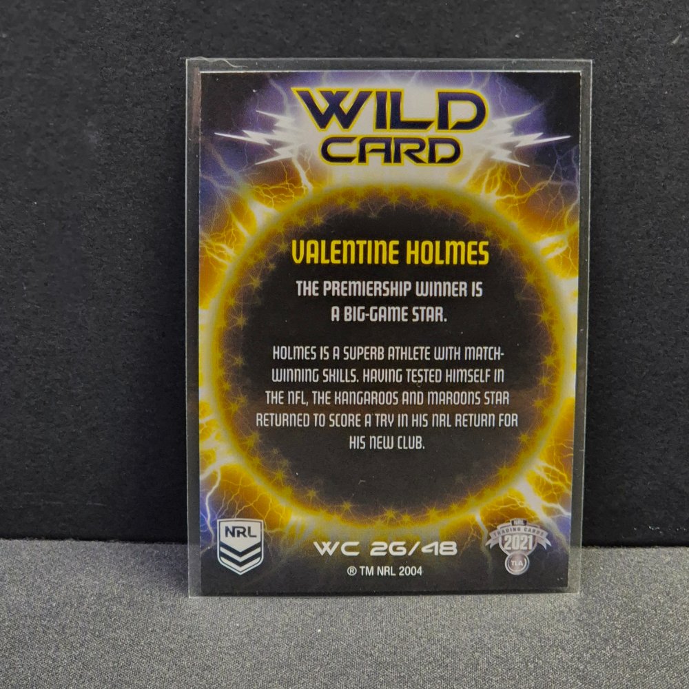 2021 NRL Traders - Wild Card - WC26 - Valentine Holmes