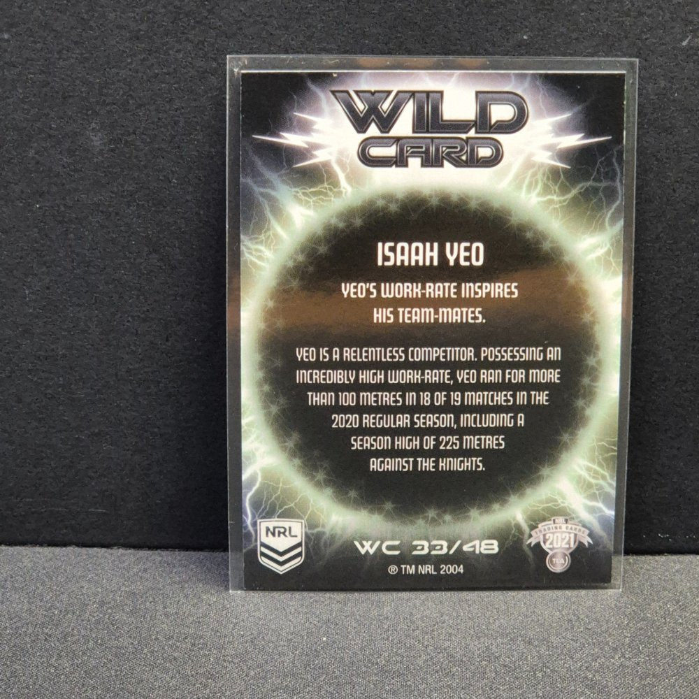 2021 NRL Traders - Wild Card - WC33 - Isaah Yeo