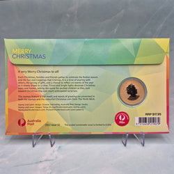 Back of 2022 $1 Perth Mint Merry Christmas JOY PNC - Australian Coin - obverse
