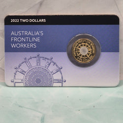 2022 $2 Australia's Frontline Workers Downies Collectables Card front