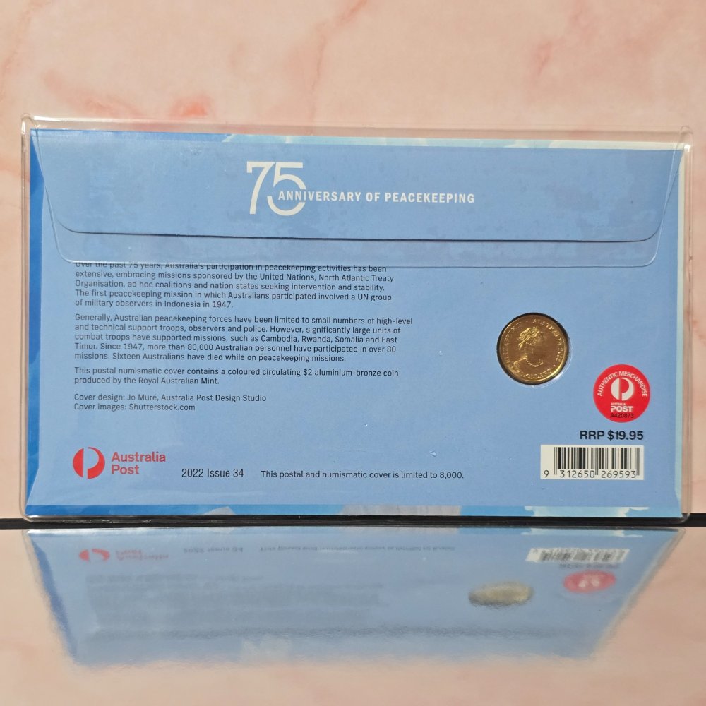 2022 $2 75th Anniversary of Peacekeeping PNC