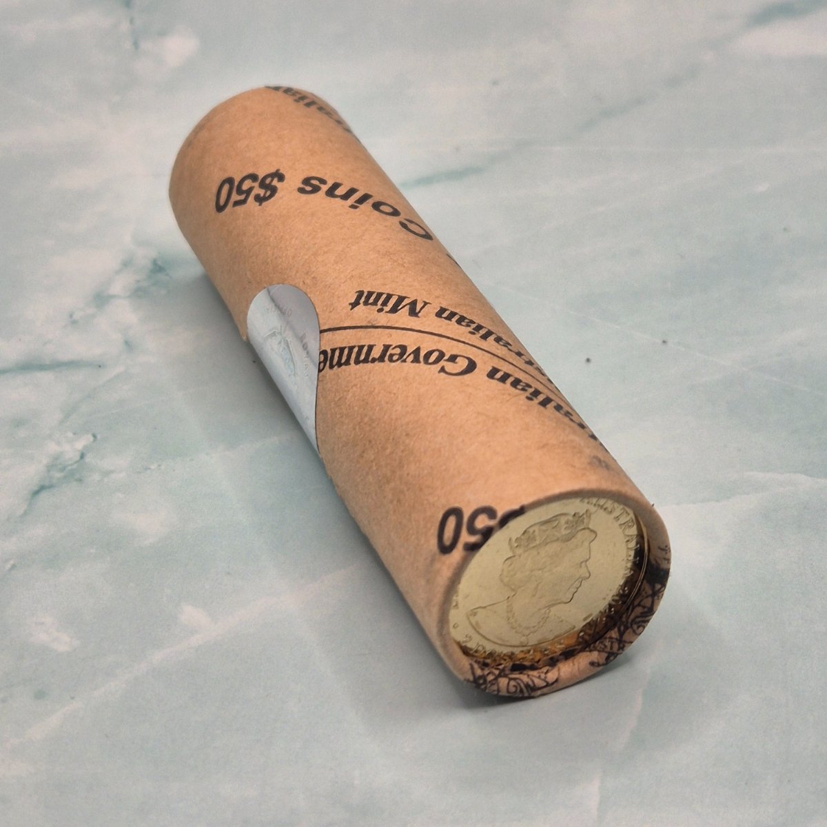 2022 $2 Royal Australian Mint Roll of 75th Anniversary of Peacekeeping coloured uncirculated coins obverse shown