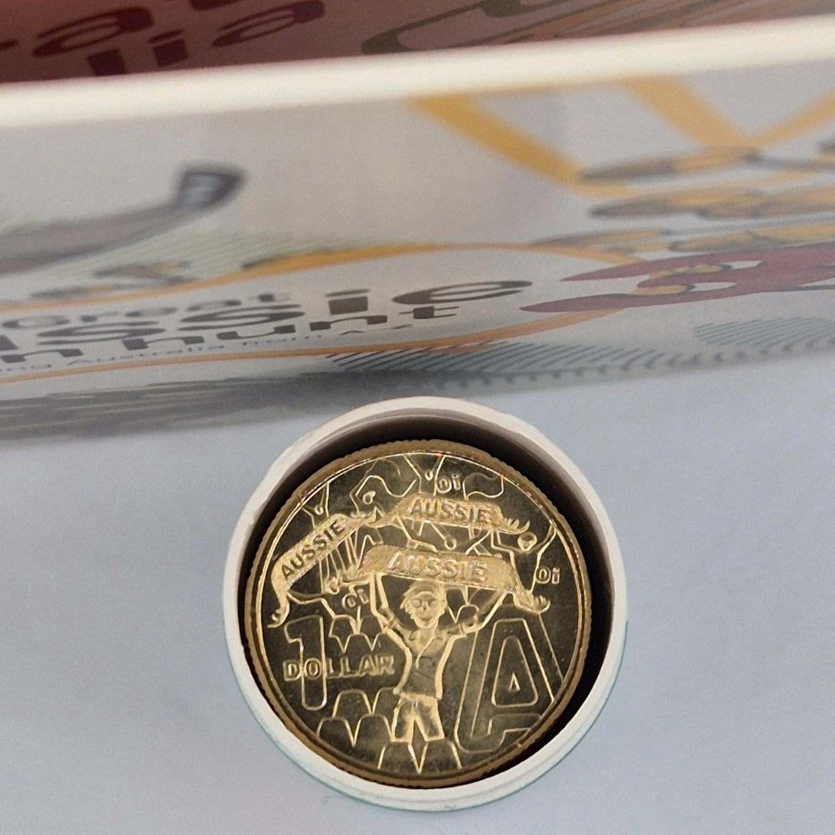 2022 $1 'A' for Aussie Aussie Aussie in a tube of coins from Great Aussie Coin Hunt 3 series