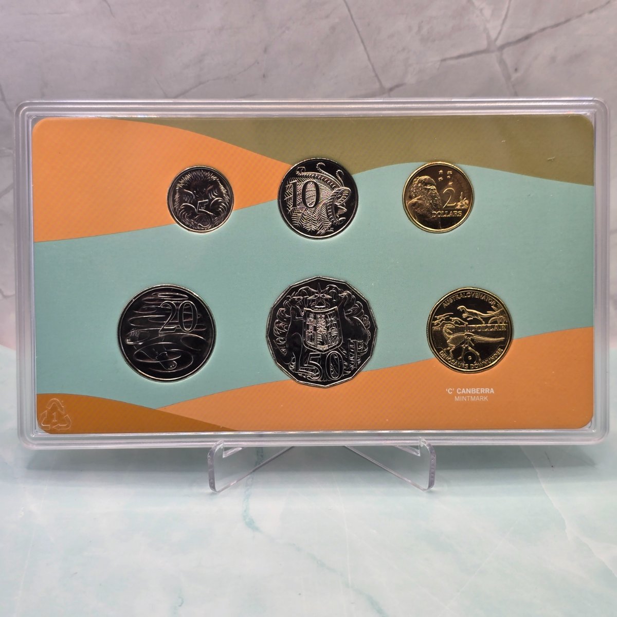 2022 Royal Australian Mint Legends Edition Ballot Six Coin Uncirculated Set with 2022 $1 'C' Mintmark Australovenator coin