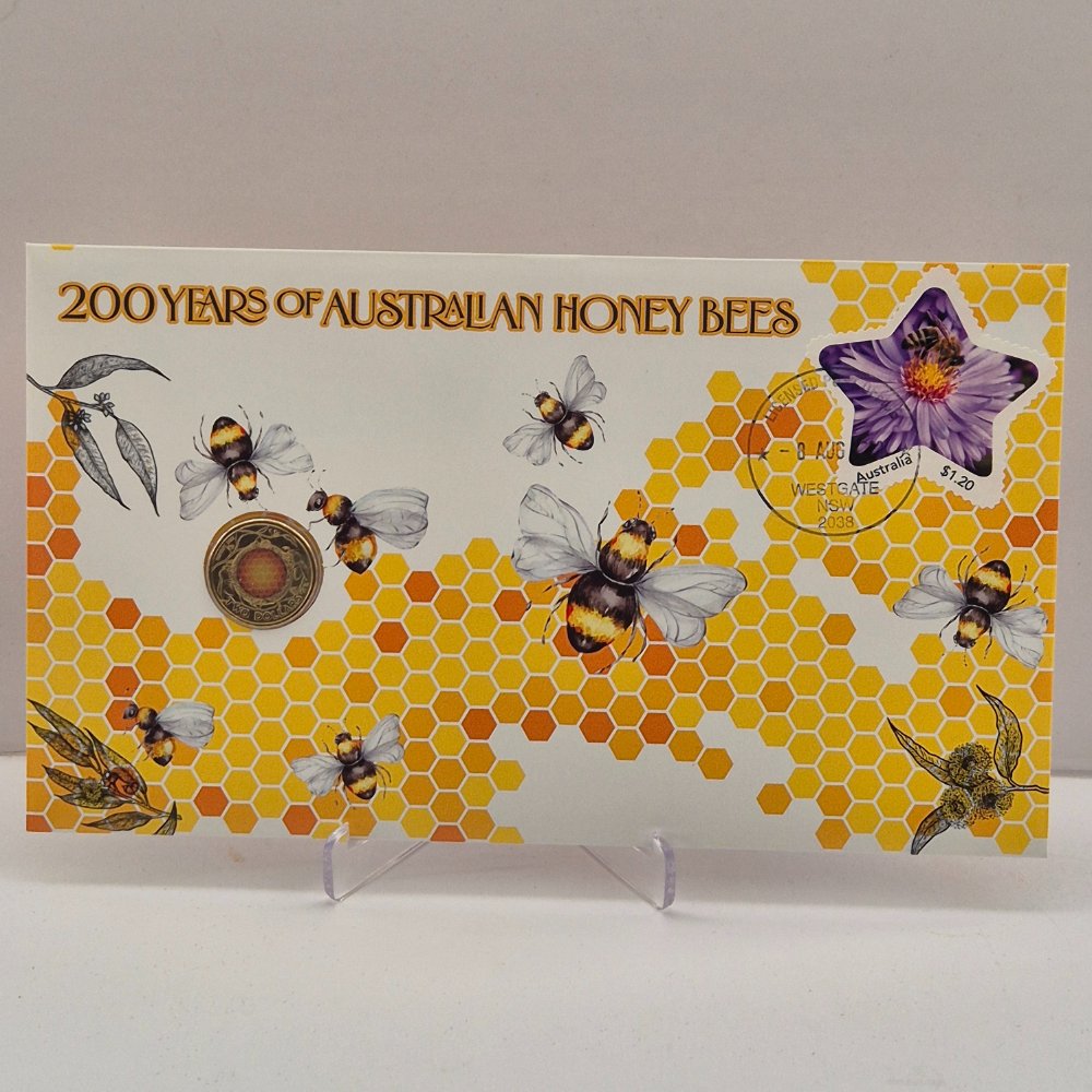 2023 ACBC standard release 200 Years of Australian Honey Bees PNC with 2022 $2 Honey Bee uncirculated coin