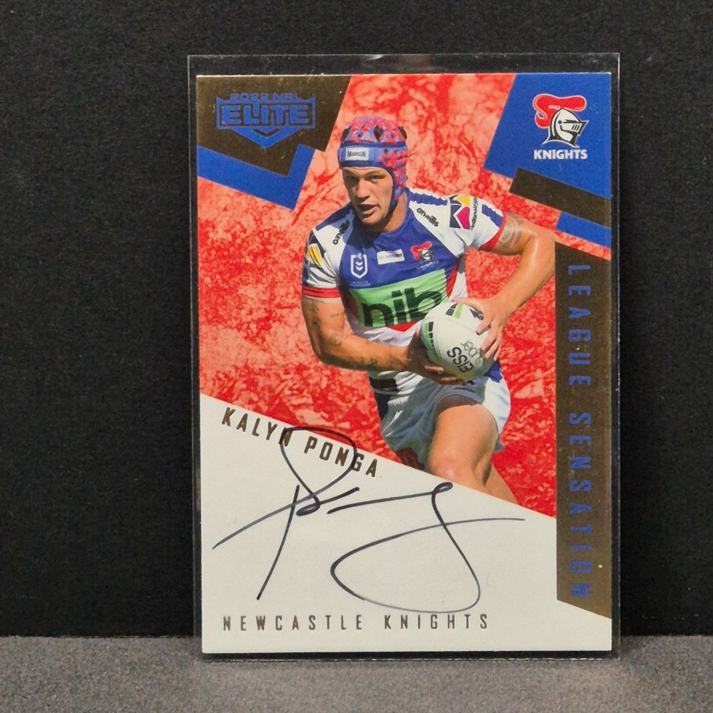 2022 NRL Traders Elite - League Sensation Team - Signature - LST08 - Kalyn Ponga #5/30