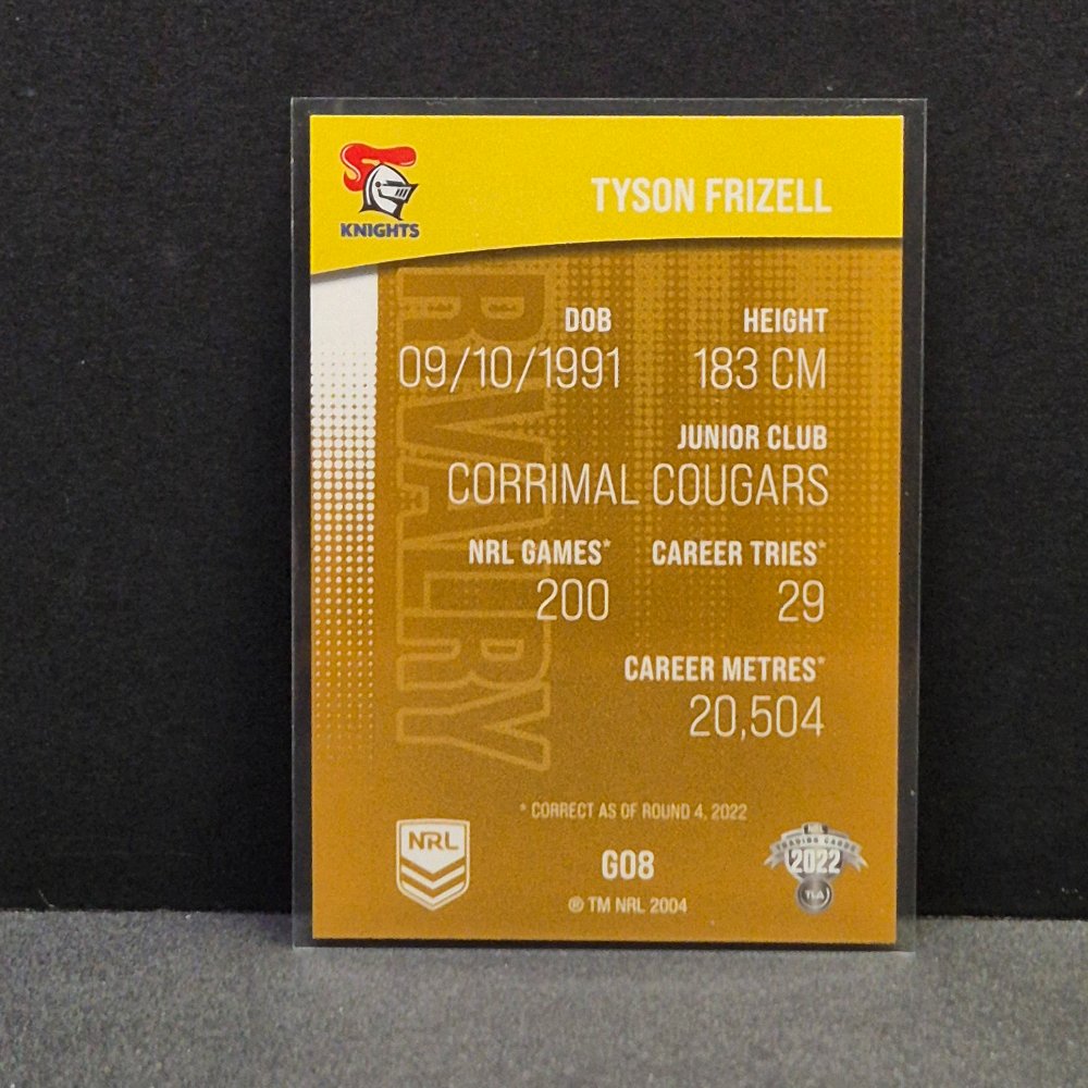 2022 NRL Rivalry - Special Edition Gold - G08 - Tyson Frizell