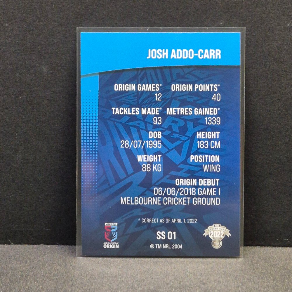 2022 NRL Rivalry - State of Origin - SS01 - Josh Addo-Carr