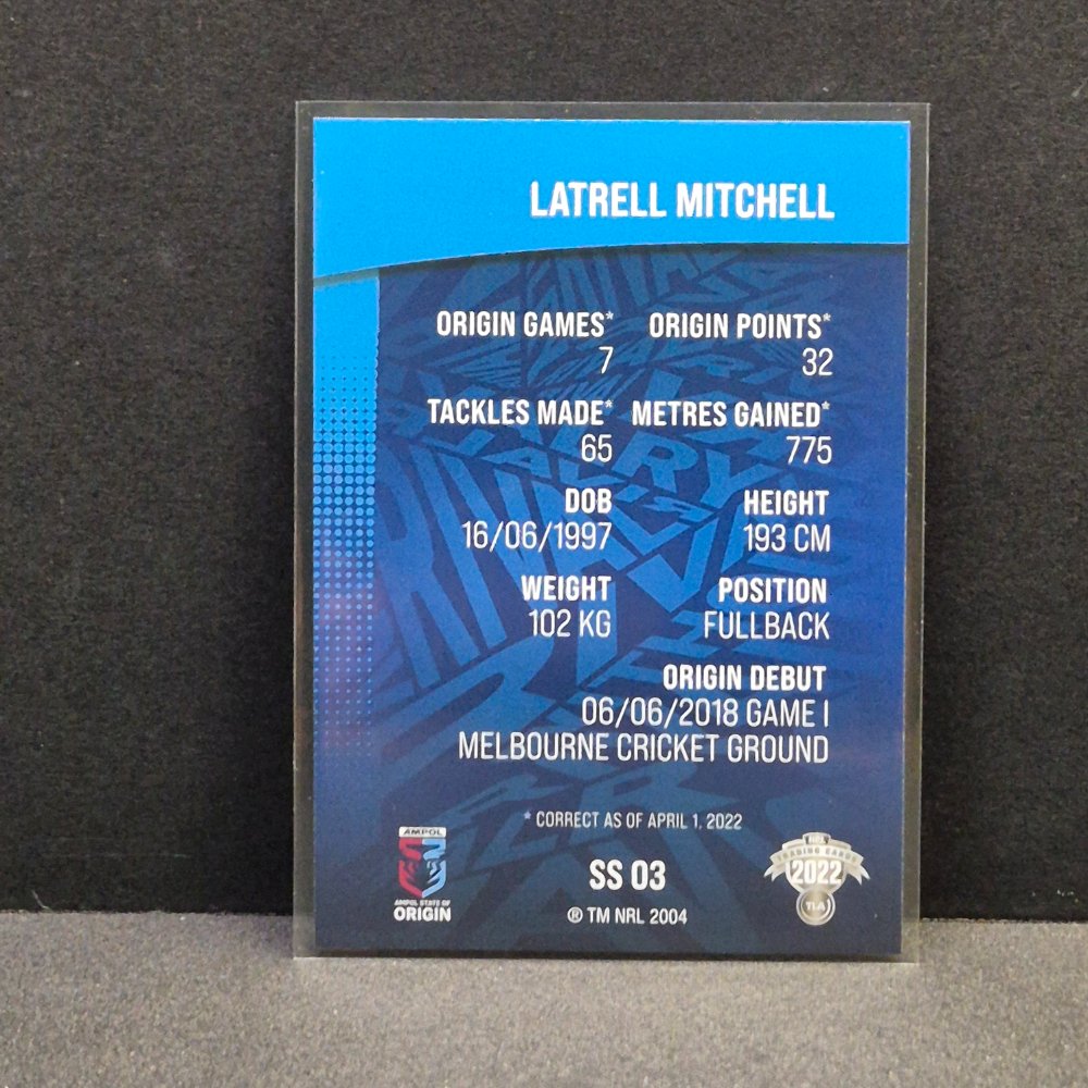 2022 NRL Rivalry - State of Origin - SS03 - Latrell Mitchell