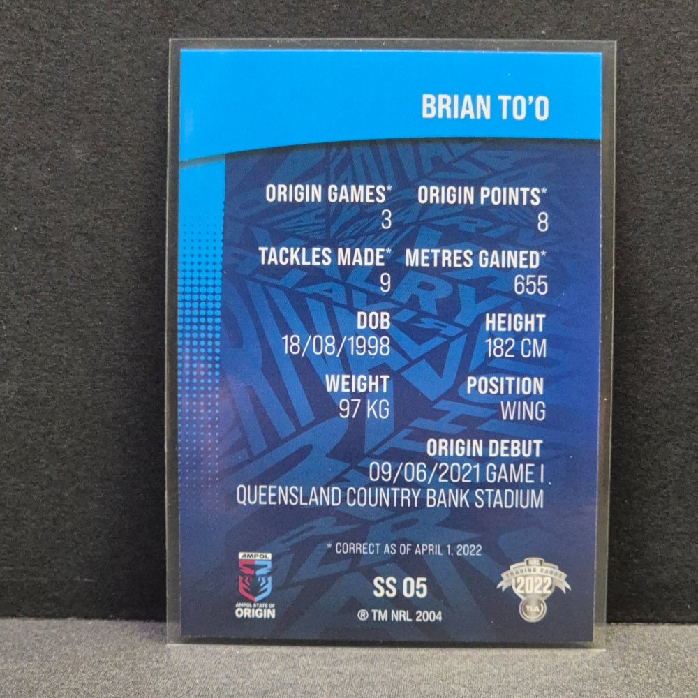 2022 NRL Rivalry - State of Origin - SS05 - Brian To'o