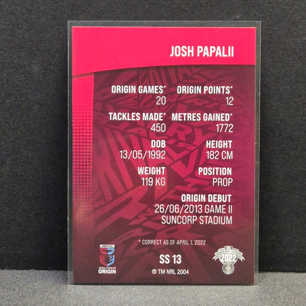 2022 NRL Rivalry - State of Origin - SS13 - Josh Papalii