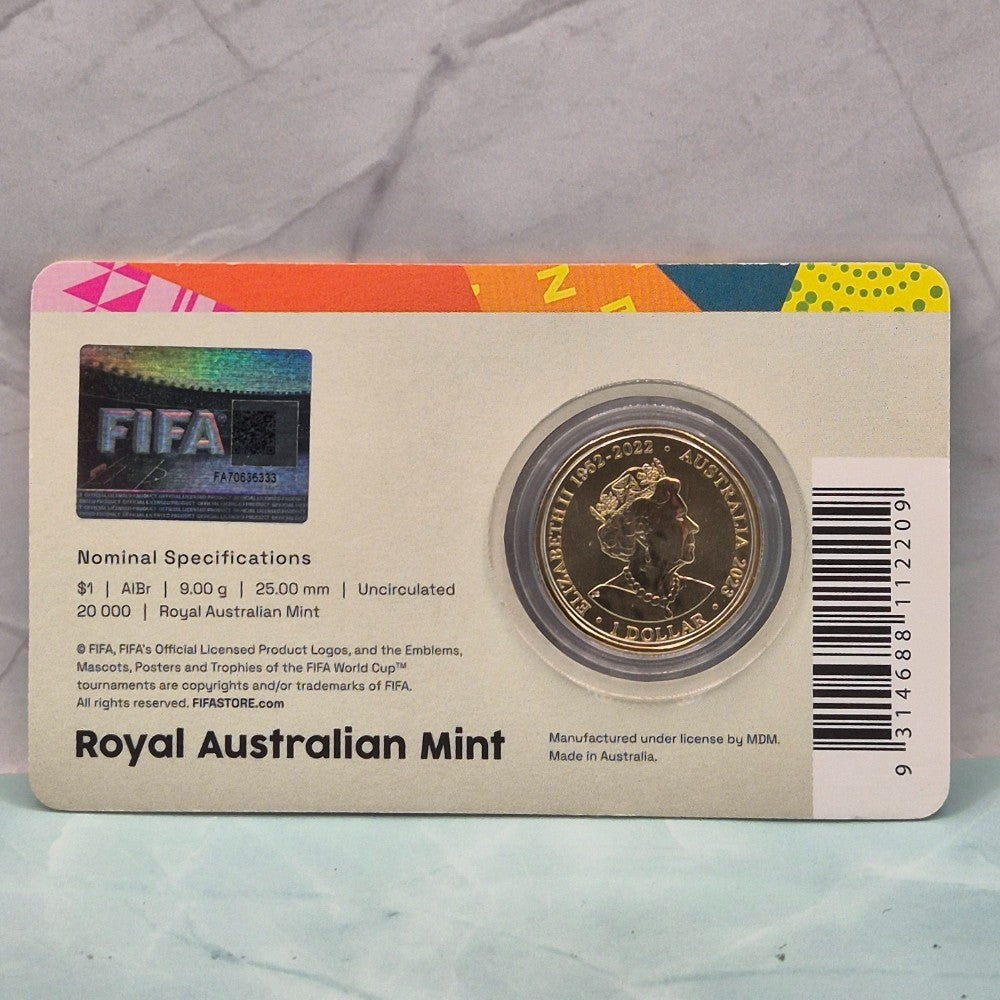 2023 $1 FIFA Women's World Cup Coloured Carded Coin