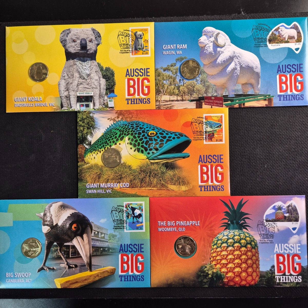 2023 $1 Aussie Big Things Series 1 10x PNC Set