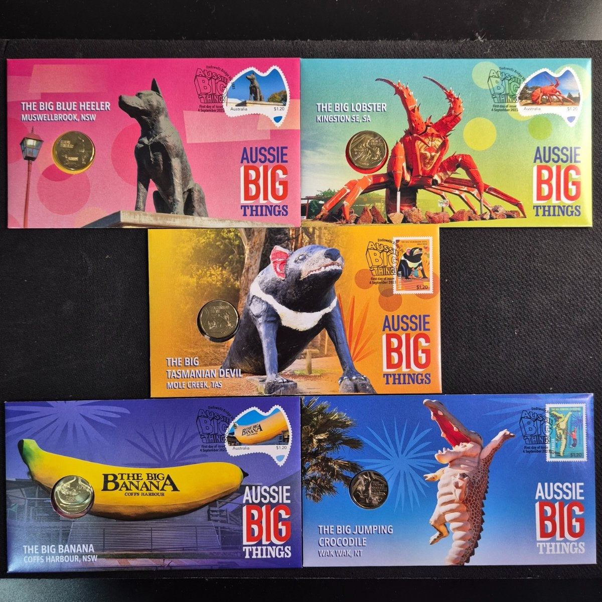 2023 $1 Aussie Big Things Series 1 10x PNC Set