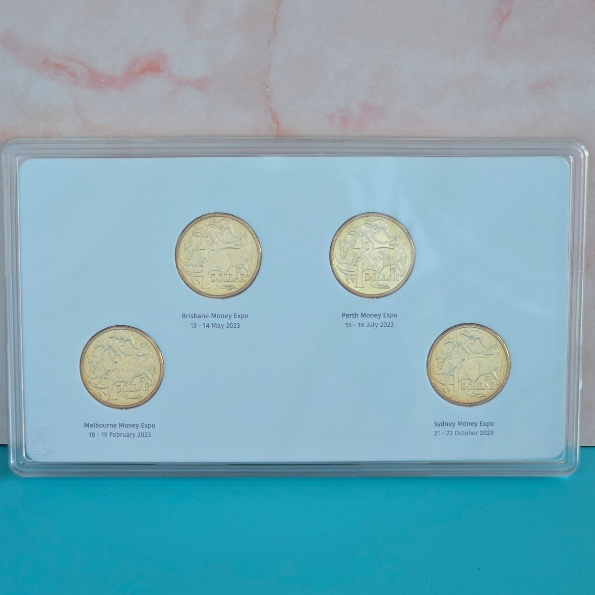 2023 $1 ANDA Money Expo Uncirculated 4 Coin Privy Mark Set - reverse