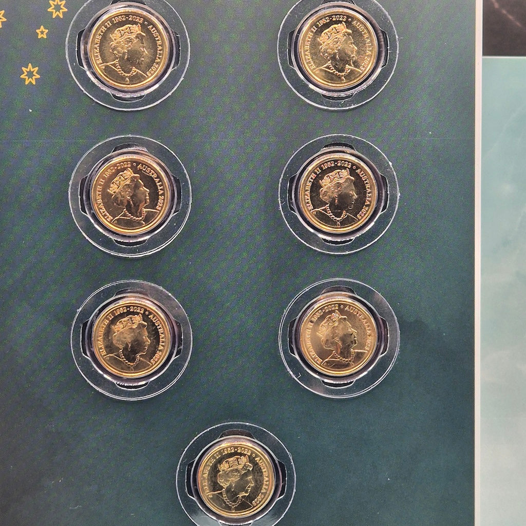 seven of 14 2023 $2 coins from 35th anniversary of two dollar coin collection - obverse shown