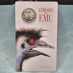 2023 20c Edward the Emu 35th Anniversary carded coin front