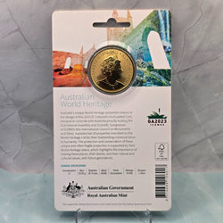 2023 $5 Coloured Australian World Heritage Uncirculated Carded Coin