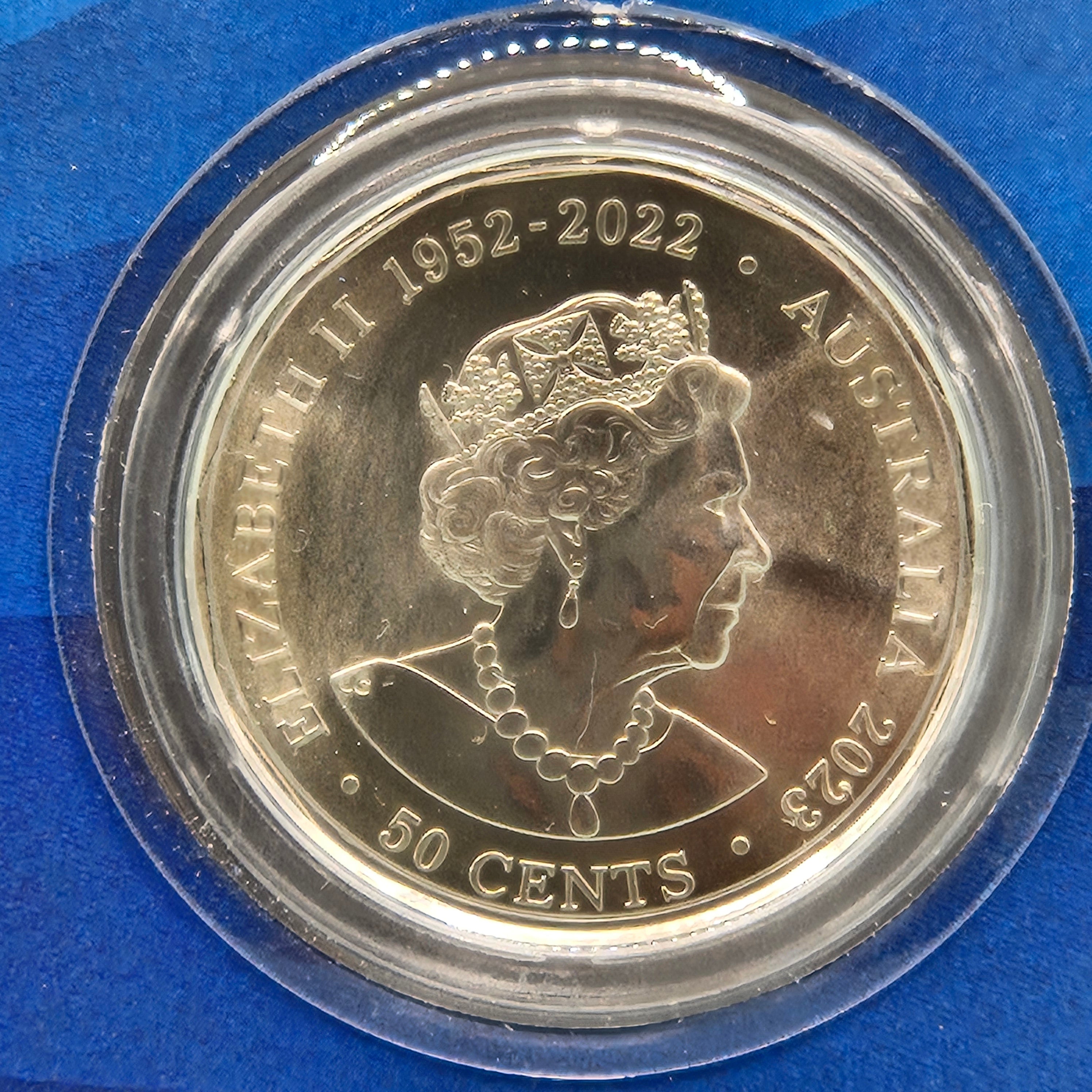 2023 50c Australian Antarctic Territory Humpback Whale Carded Coin