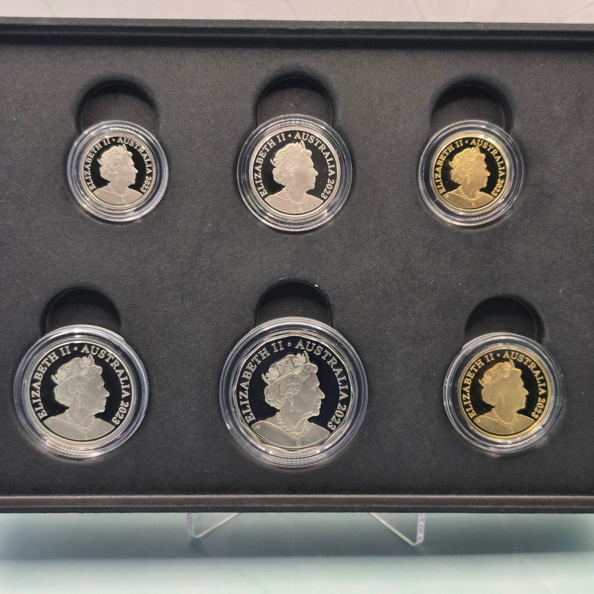 2023 Baby Royal Australian Mint Six Coin Proof Set obverse of coins