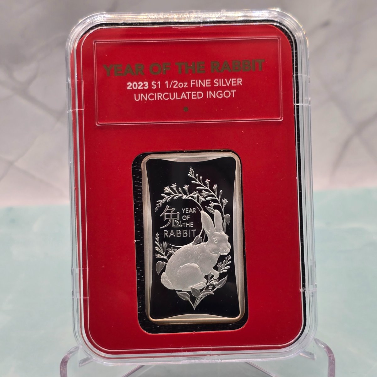 2023 Half Ounce Lunar Rabbit Ingot reverse