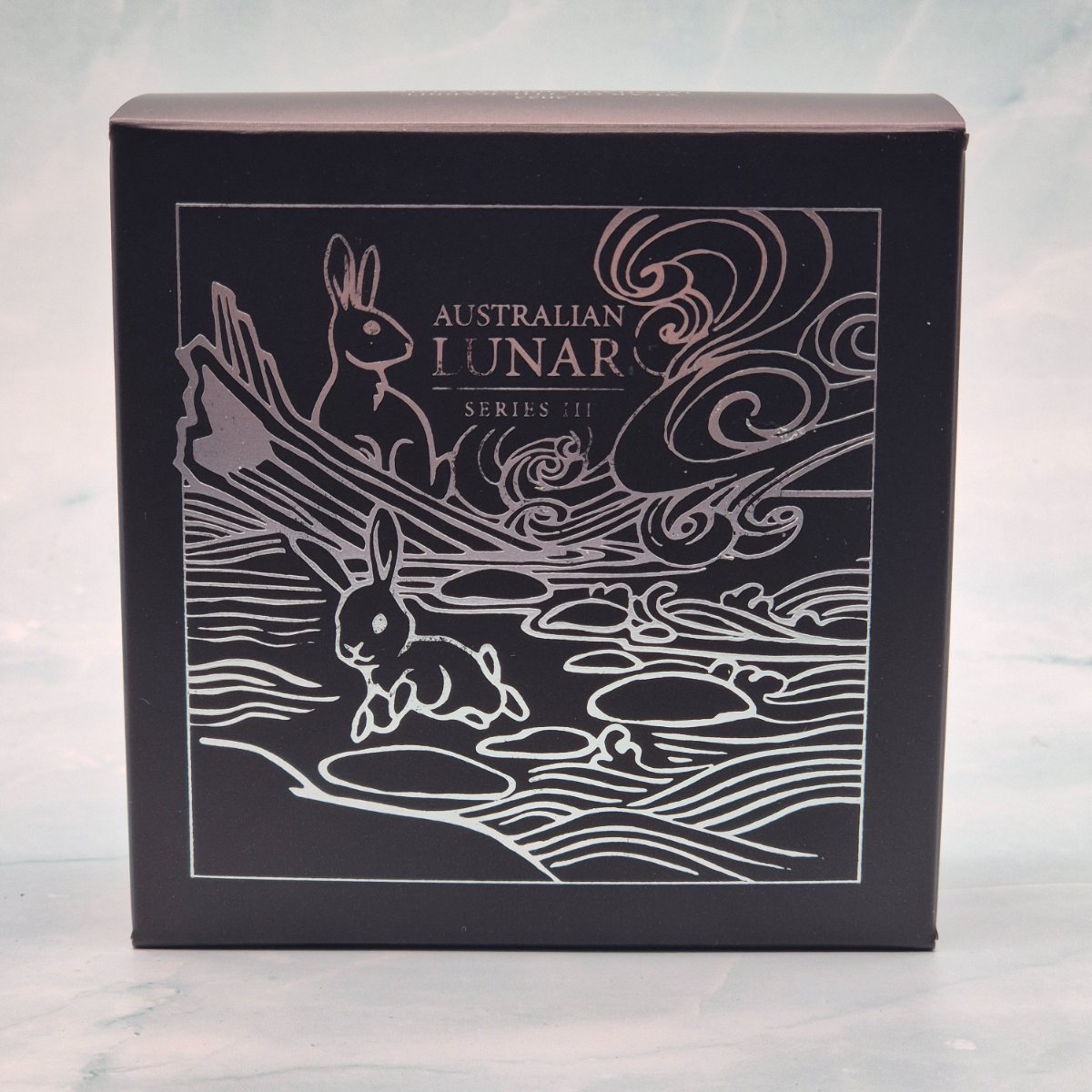 2023 Perth Mint 1oz Australian Lunar Series III Year of the Rabbit outer box