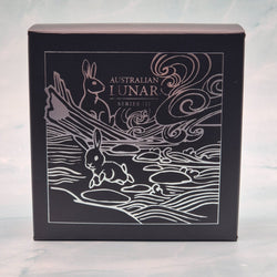 2023 Perth Mint 1oz Australian Lunar Series III Year of the Rabbit outer box