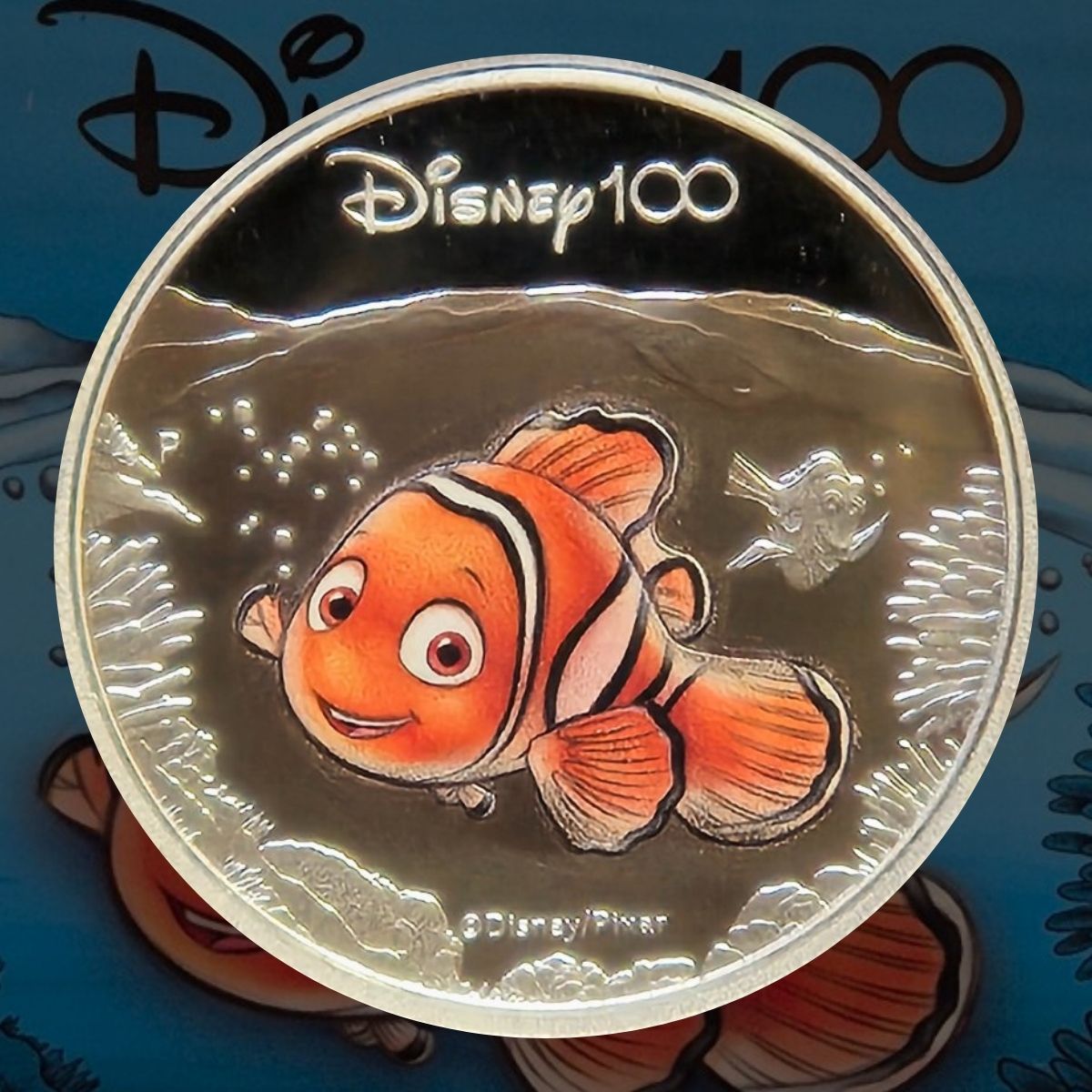 2023 Disney 100 Nemo 1/2oz Silver Proof Coloured Coin