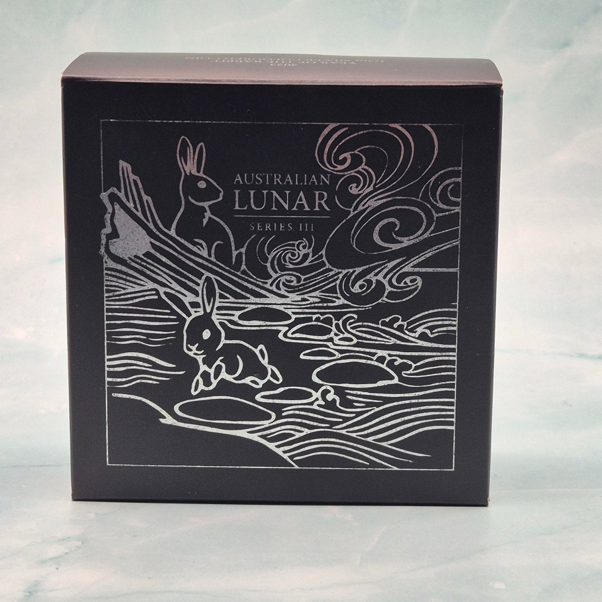 2023 Perth Mint Half Ounce Coloured Australian Lunar Series III Year of the Rabbit outer box