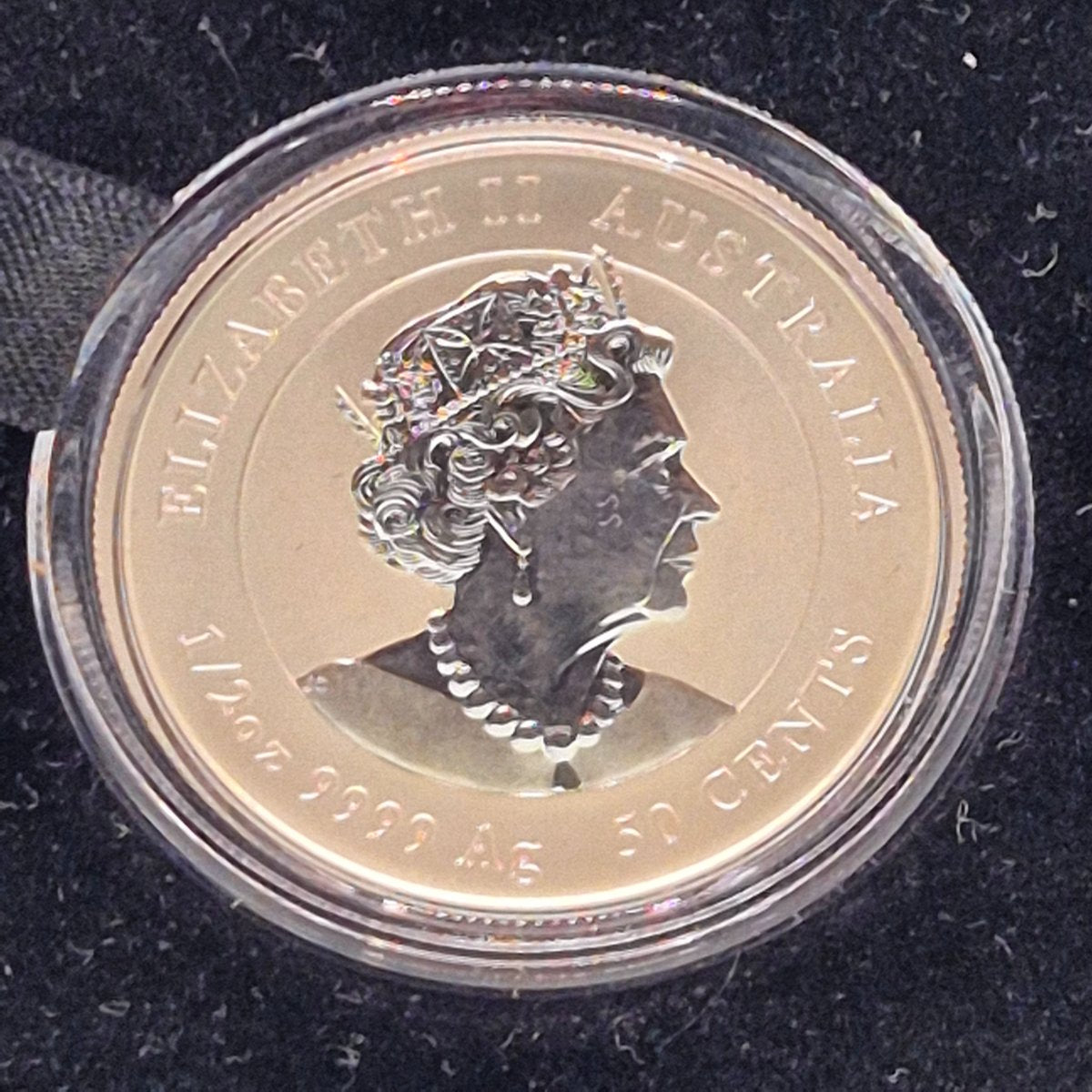 2023 Perth Mint Half Ounce Coloured Australian Lunar Series III Year of the Rabbit obverse