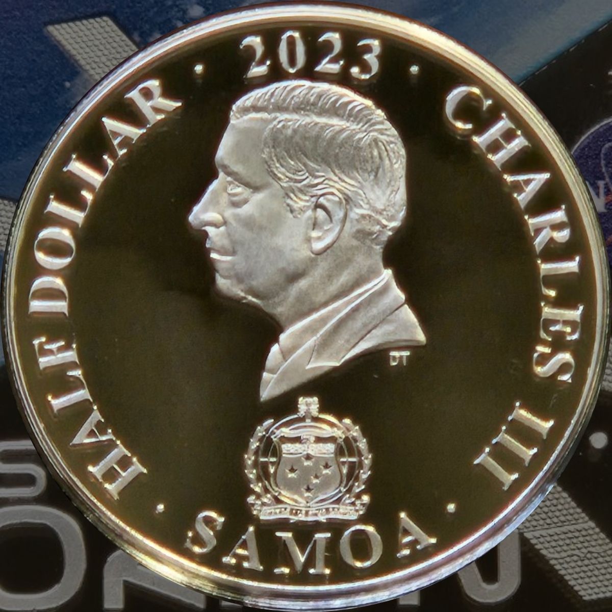 2023 Samoa 50c The Official History of NASA Test of Orion 2014 50mm Silver Plated Coin
