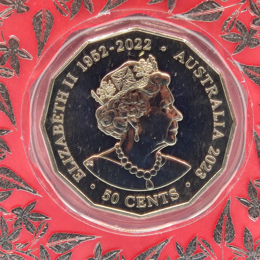 2023 50c Christmas Festive Florals Carded Coin Set