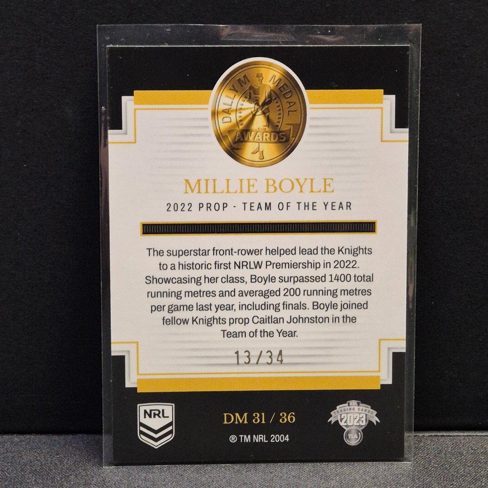 2023 NRL Traders Elite - Dally M Awards - DM31 - Millie Boyle